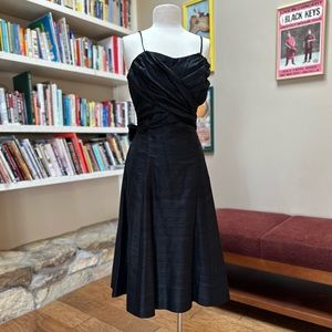 Watters and Watters Black Silk Dress